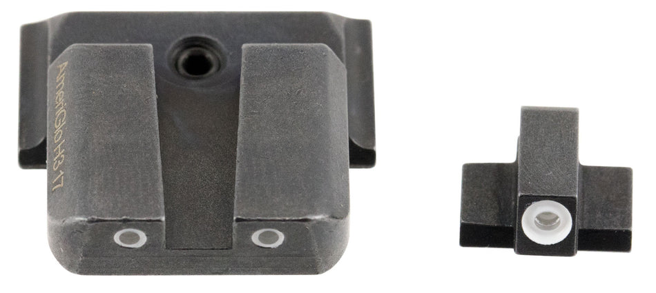AmeriGlo Classic Tritium Sight Set SW801 Smith & Wesson M&P - Green Front & Rear White Outline