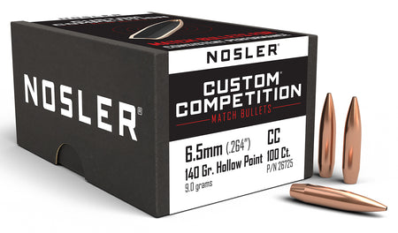 Nosler Custom Competition 6.5 Creedmoor 140gr HPBT Match Bullets 100/Box