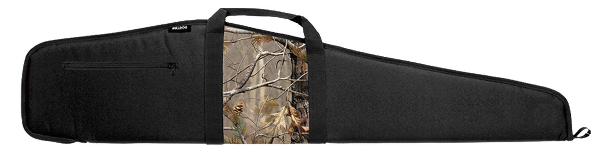 Bulldog BD210 48" Camo Panel Scoped Rifle Soft Case Black Nylon with Accessory Pocket
