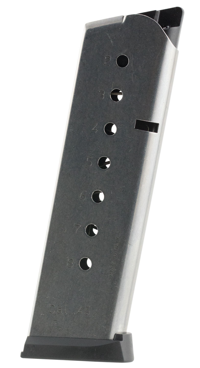 Mec-Gar 1911 Government Standard Detachable Stainless Magazine .45 ACP 8 Round
