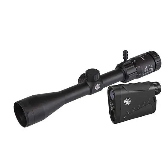 SIG Buckmasters 3-9x40 Rifle Scope Laser Rangefinder Kit