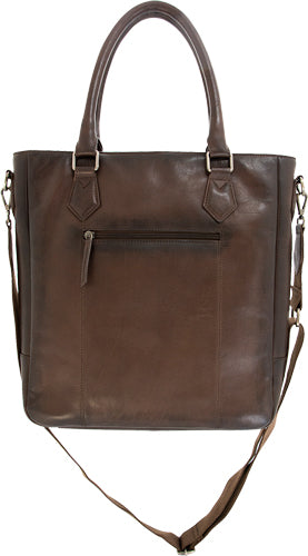 Dark Brown Cameleon S&W Flat Tote Style Concealed Carry Purse