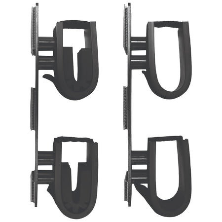 Rugged Gear 10040 Dual Lock Interior Gun Holder Metal Black 2 Pack