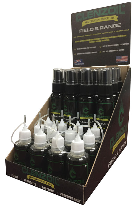 Clenzoil Field & Range 2281 Retail Display 24 Units, Firearm Cleaner and Lubricant