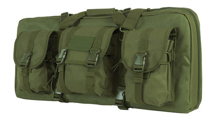 Vism 28" Deluxe 2-Gun SubGun/AR/AK Pistol Carry Case Green