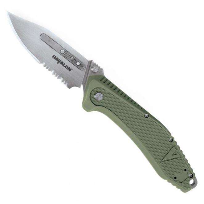 Havalon Redi EDC Green Handle Folding Knife