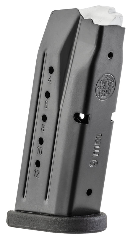 S&W 194540000 M&P Compact 12-Round 9mm Luger Blued Steel Handgun Magazine