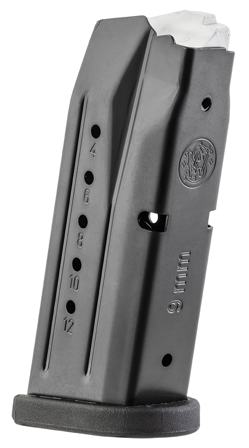 S&W 194540000 M&P Compact 12-Round 9mm Luger Blued Steel Handgun Magazine