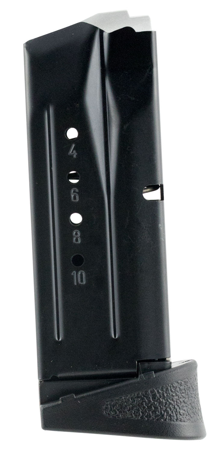 S&W 194630000 M&P Compact 10-Round 9mm Luger Blued Steel Finger Rest Magazine