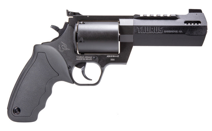 Taurus 2500051RH Raging Hunter Large Frame 500 S&W Mag 5rd 5.12" Black Ported/Target Crown Barrel, Matte Black Oxide Cylinder, Black Steel Frame, Black Rubber Grip