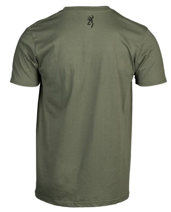 BROWNING SS T-SHIRT CAMO BUCKMARK GREEN/OVIX LARGE