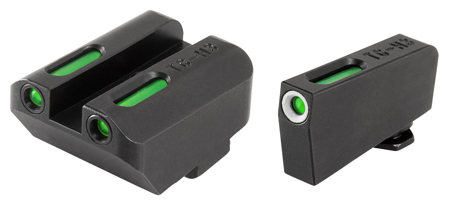 TruGlo TG13GL4A TFX Suppressor-Height Green Tritium Fiber Optic Sight Pair for Glock Pistols