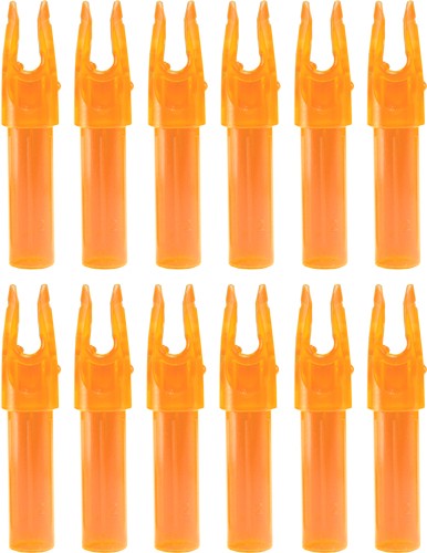 Carbon Express .244 ID Orange Precision Launchpad Nocks 12PK