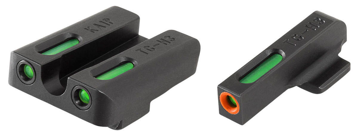 TruGlo TFX Pro TG13KA1PC Kahr-Fit Orange Outline Front & Tritium Fiber Optic Rear Sights