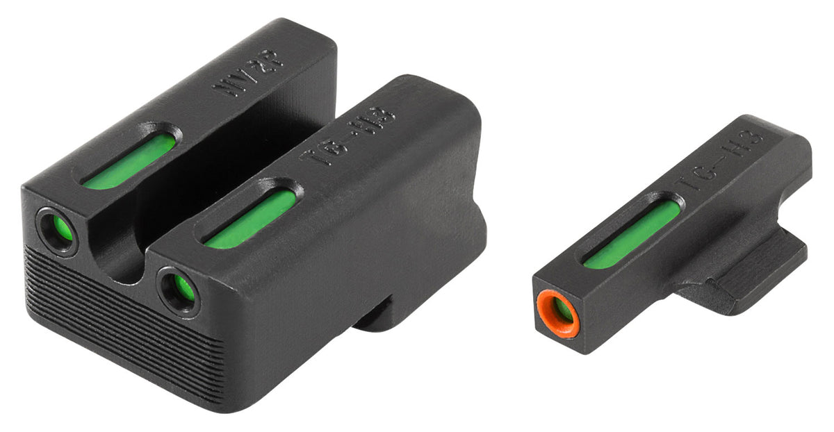TruGlo TFX Pro TG13NV4PC Tritium & Fiber Optic Replacement Sight Pair for 1911 9mm Commander/Officer