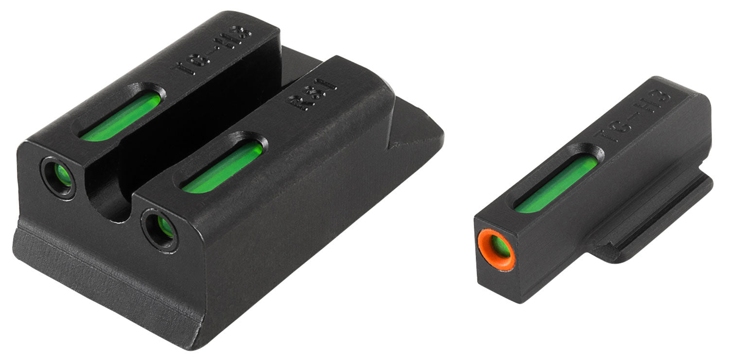 TruGlo TFX Pro TG13RS1PC Ruger-Fit Orange Outline Front & Tritium Fiber Optic Rear Sights