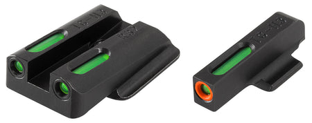 TruGlo TFX Pro TG13RS2PC Ruger Pistol Orange Front & Tritium Fiber Optic Rear Sight Set