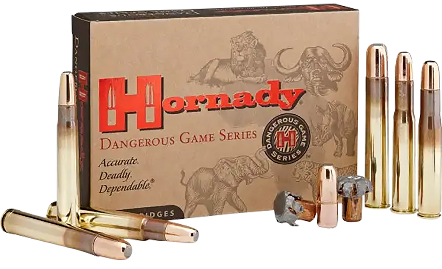 Hornady Dangerous Game DGX Bonded 300 Grain .375 H&H Mag 2530 fps
