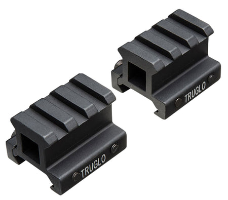 TruGlo TG8982B Anodized Matte Black Picatinny Riser Mount