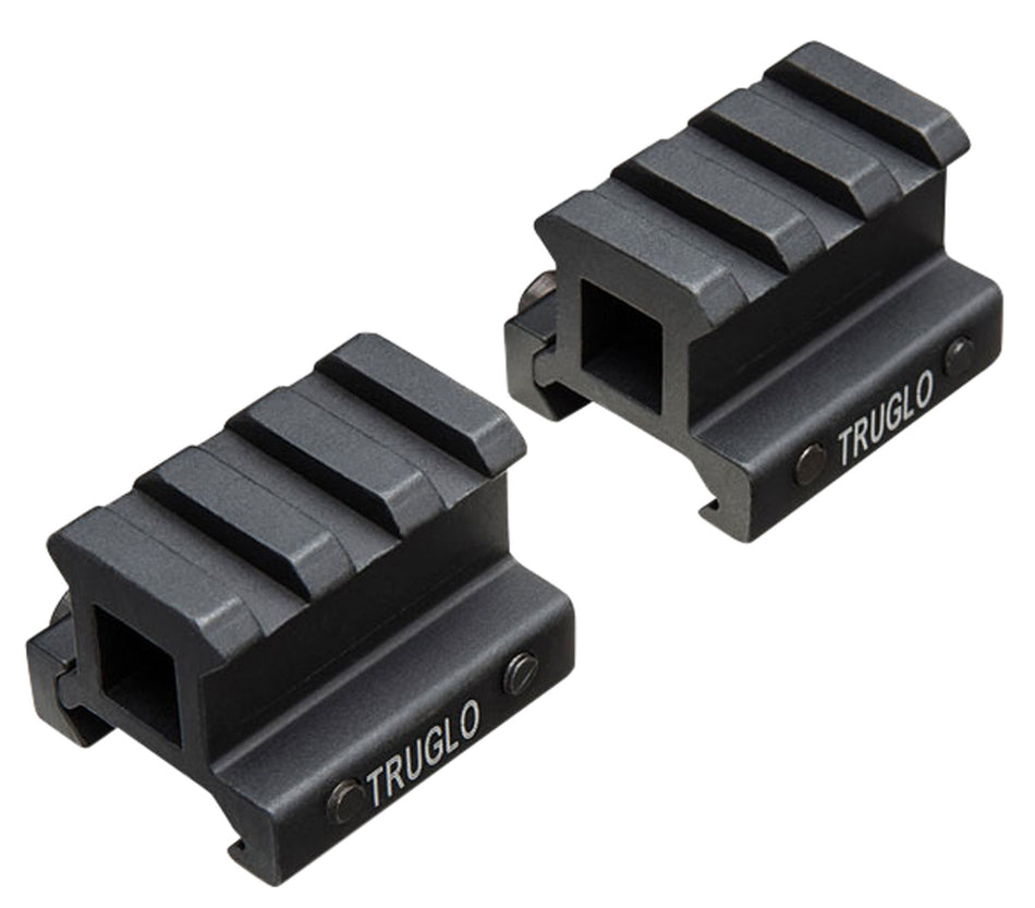 TruGlo TG8982B Anodized Matte Black Picatinny Riser Mount