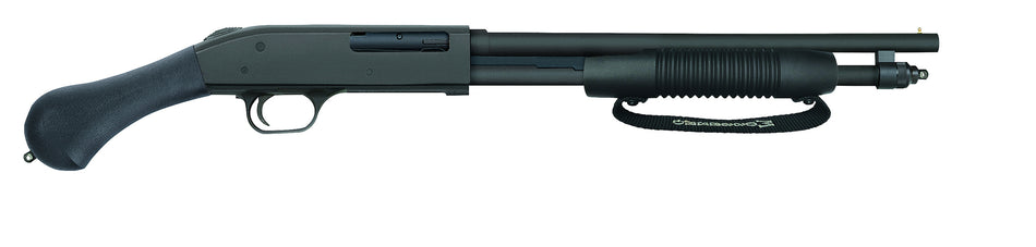 Mossberg 50649 590 Shockwave 410 Gauge Pump 3" 5+1 14.38" Matte Blued Heavy-Walled Barrel, Drilled & Tapped Blued Stainless Steel Receiver, Black Raptor Birdshead Grip