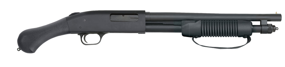 Mossberg 50657 590 Shockwave 20 Gauge Pump 3" 5+1 14.38" Matte Blued Heavy-Walled Barrel, Drilled & Tapped Matte Blued Stainless Steel Receiver, Black Raptor Birdshead Grip