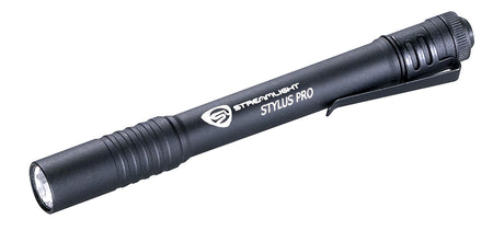 Streamlight Stylus Pro 66118 Black Anodized PenLight 100 Lumen White LED Tail Switch
