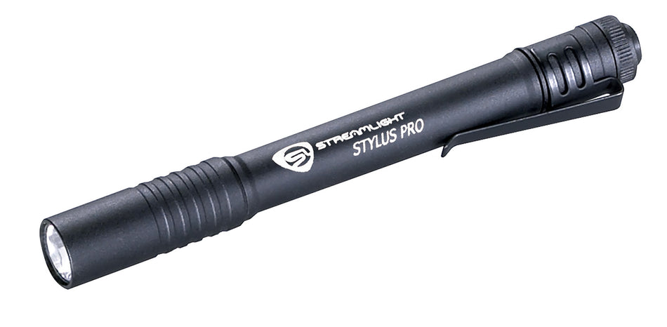 Streamlight Stylus Pro 66118 Black Anodized PenLight 100 Lumen White LED Tail Switch
