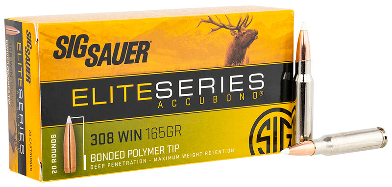 Sig Sauer Elite Hunting Nosler AccuBond 165 Grain .308 Win / 7.62x51mm 2840 fps