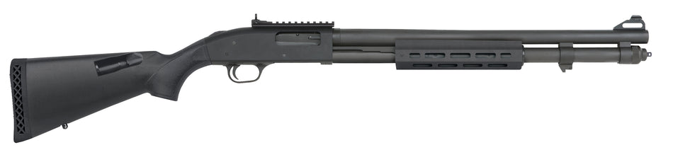 Mossberg 50768 590A1 Tactical 12 Gauge 3" 8+1 20" Cylinder Bore Barrel Black Rec with XS Ghost Ring Sights Black Fixed with Storage Compartment Stock Right Hand Includes M-LOK Handguard
