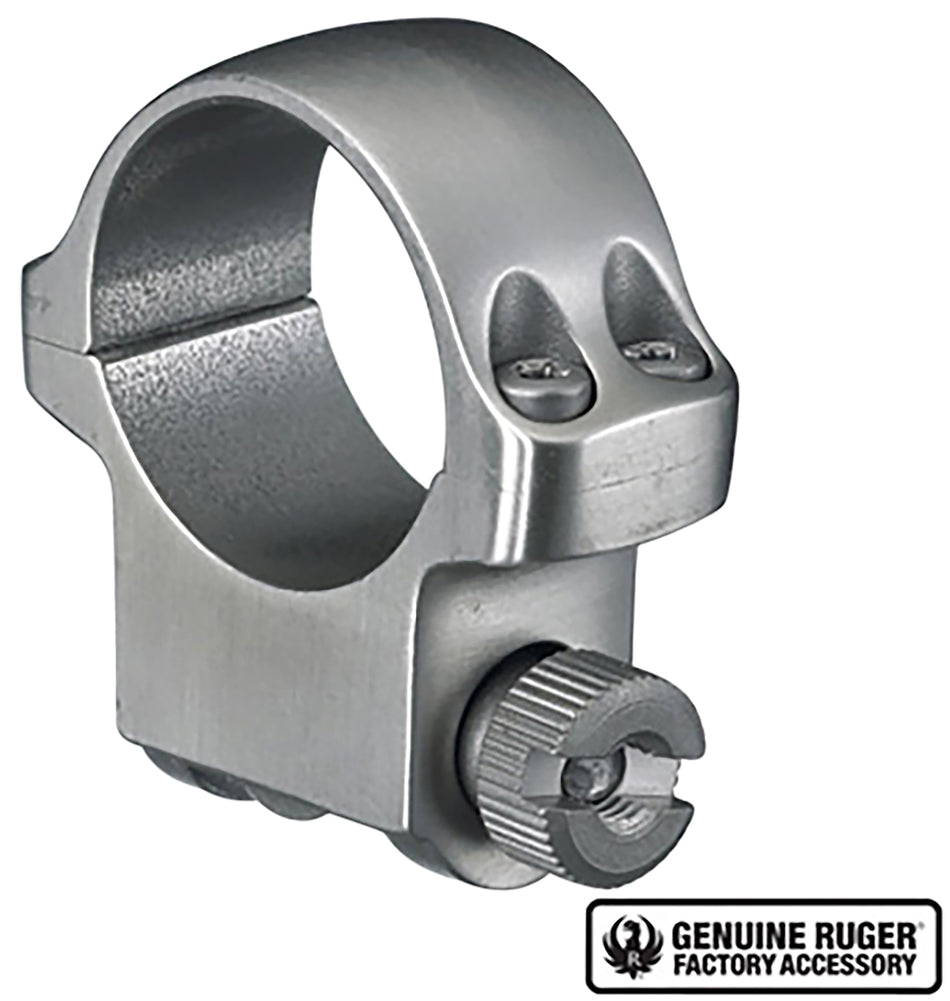 Ruger 90282 1" Medium Silver Scope Ring Set