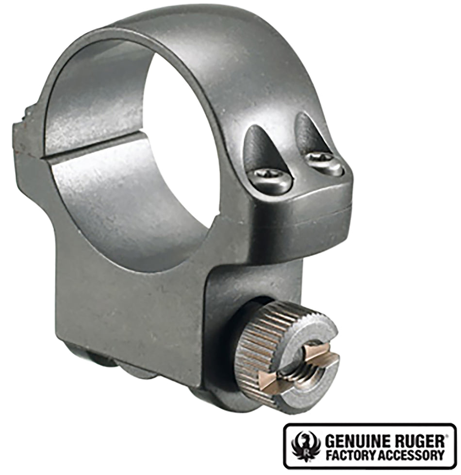 Ruger 4KTG Scope Ring 1" Medium Silver 90294