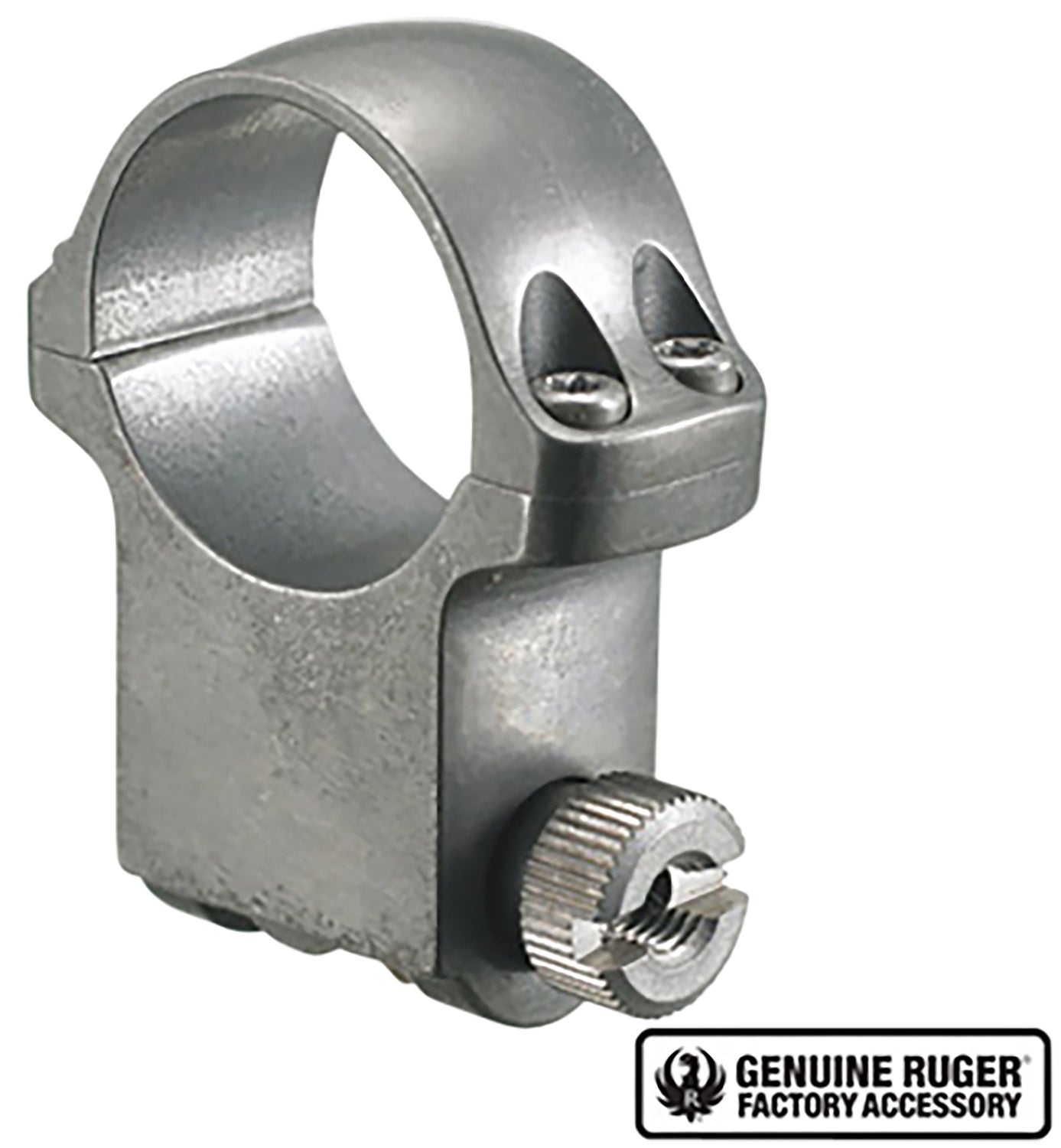 Ruger 6KTG Scope Ring 1" Extra High Silver 90296