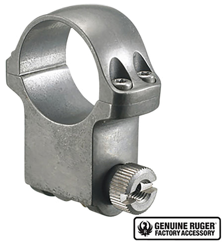 Ruger 6KTG Scope Ring 1" Extra High Silver 90296