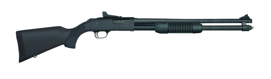 Mossberg 50699 590 Persuader 20 Gauge 8+1 3" 20" Cylinder Bore Barrel, Matte Blued Metal Finish, Drilled & Tapped Receiver, Ghost Ring Sight, Synthetic Stock