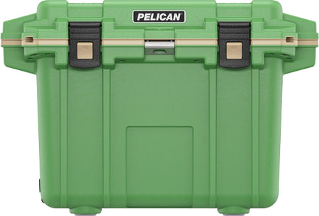 Pelican 50 Quart Elite Cooler in Hunter Green/Tan