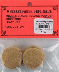M-Loader Original 50-59 Cal Oiled Shooting Patch .010 100-Count
