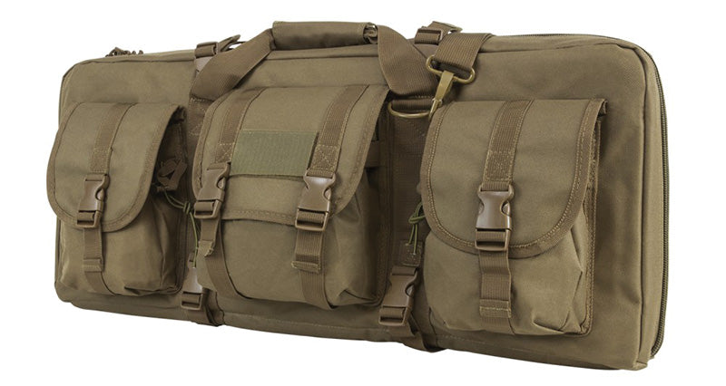 Vism 28" Deluxe 2-Gun SubGun/AR/AK Pistol Carry Case Tan