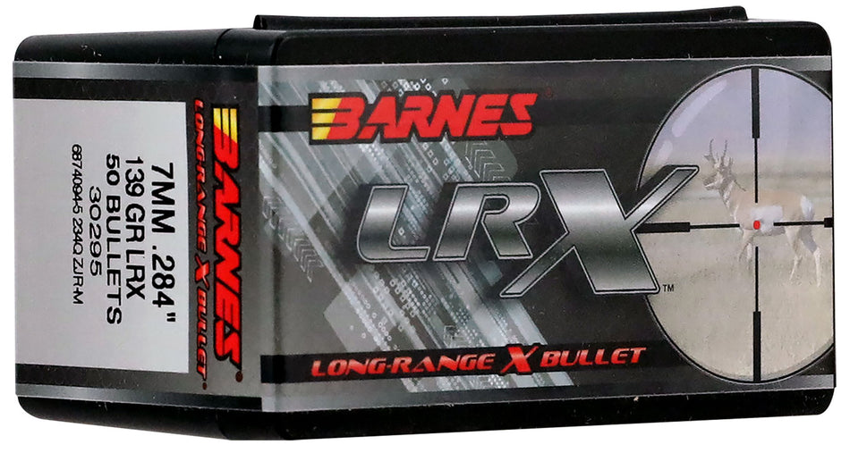 Barnes LRX Long Range 7mm 139gr Boat Tail Bullets 50/Box