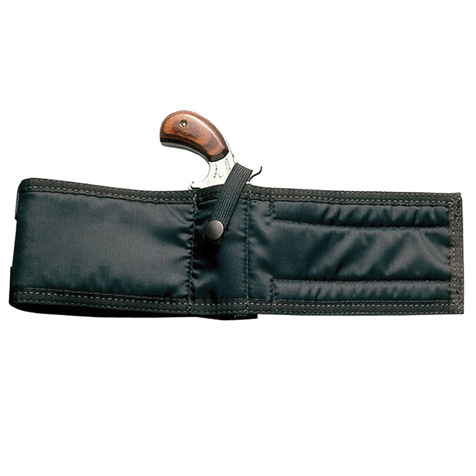 NAA Ambidextrous Ankle Holster Smooth Black Nylon Compatible with Mini-Revolver