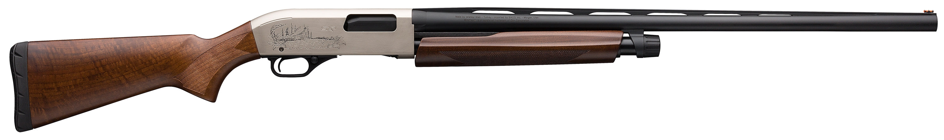 Winchester Repeating Arms 512404391 SXP Upland Field 12 Gauge 26" 4+1 3" Matte Nickel Engraved Rec Grade II/III Satin Turkish Walnut Stock Right Hand (Full Size) Includes 3 Invector-Plus Chokes