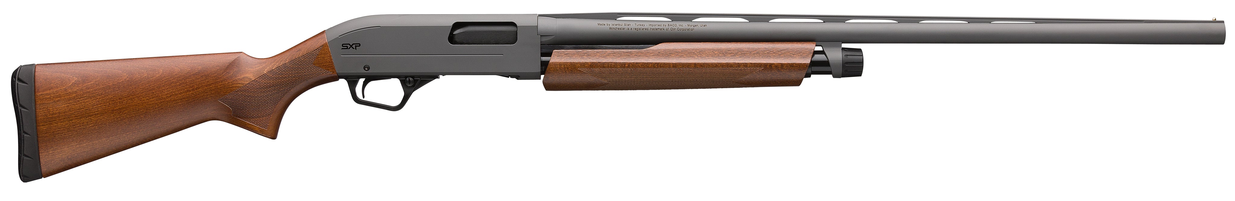 Winchester Repeating Arms 512480691 SXP High Grade 20 Gauge Pump 3" 5- 2.75" Shells 26" Black Chrome Vent Rib Barrel, Engraved Gloss Blued Aluminum Receiver, Fixed Grade II Oiled Walnut Stock, Invecto