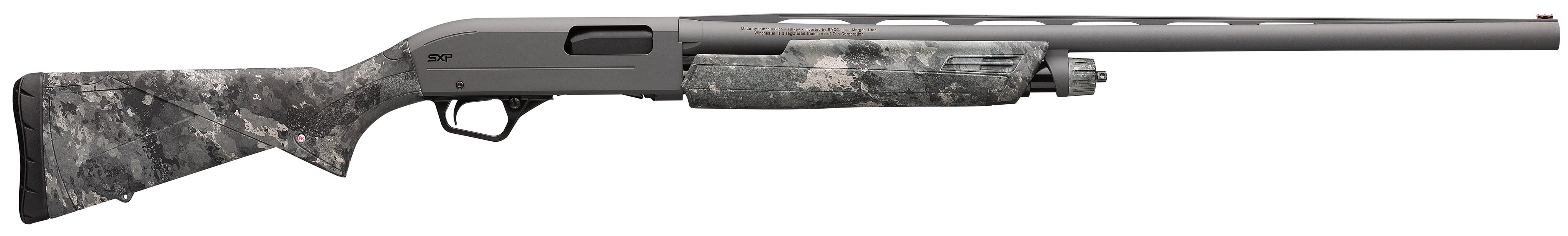 Winchester Repeating Arms 512449392 SXP Hybrid Hunter 12 Gauge 3" Chamber 4+1 (2.75") 28", Gray Barrel/Rec, TrueTimber Midnight Furniture, TruGlo Fiber Optic Sight, Includes 3 Invector-Plus Chokes