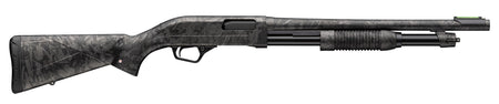 Winchester Repeating Arms 512457395 SXP Defender Compact 12 Gauge Pump 3" 5, 2 3/4" Shells 18" Forged Carbon Hydrodip Steel Barrel, Aluminum Receiver, Fixed Forged Carbon Hydrodip Synthetic Stock