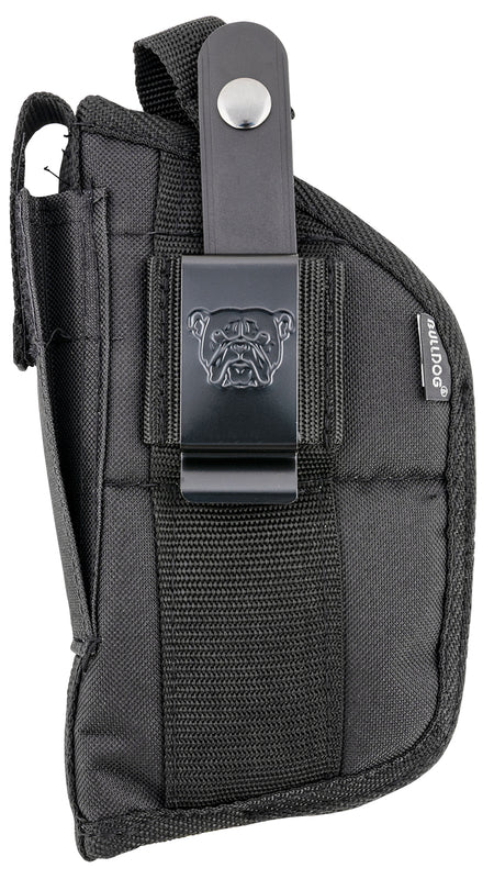 Bulldog FSN19 Extreme OWB Black Nylon Belt/Clip Holster Auto w/Laser or Light Fits 2-5" Bbl Ambidextrous