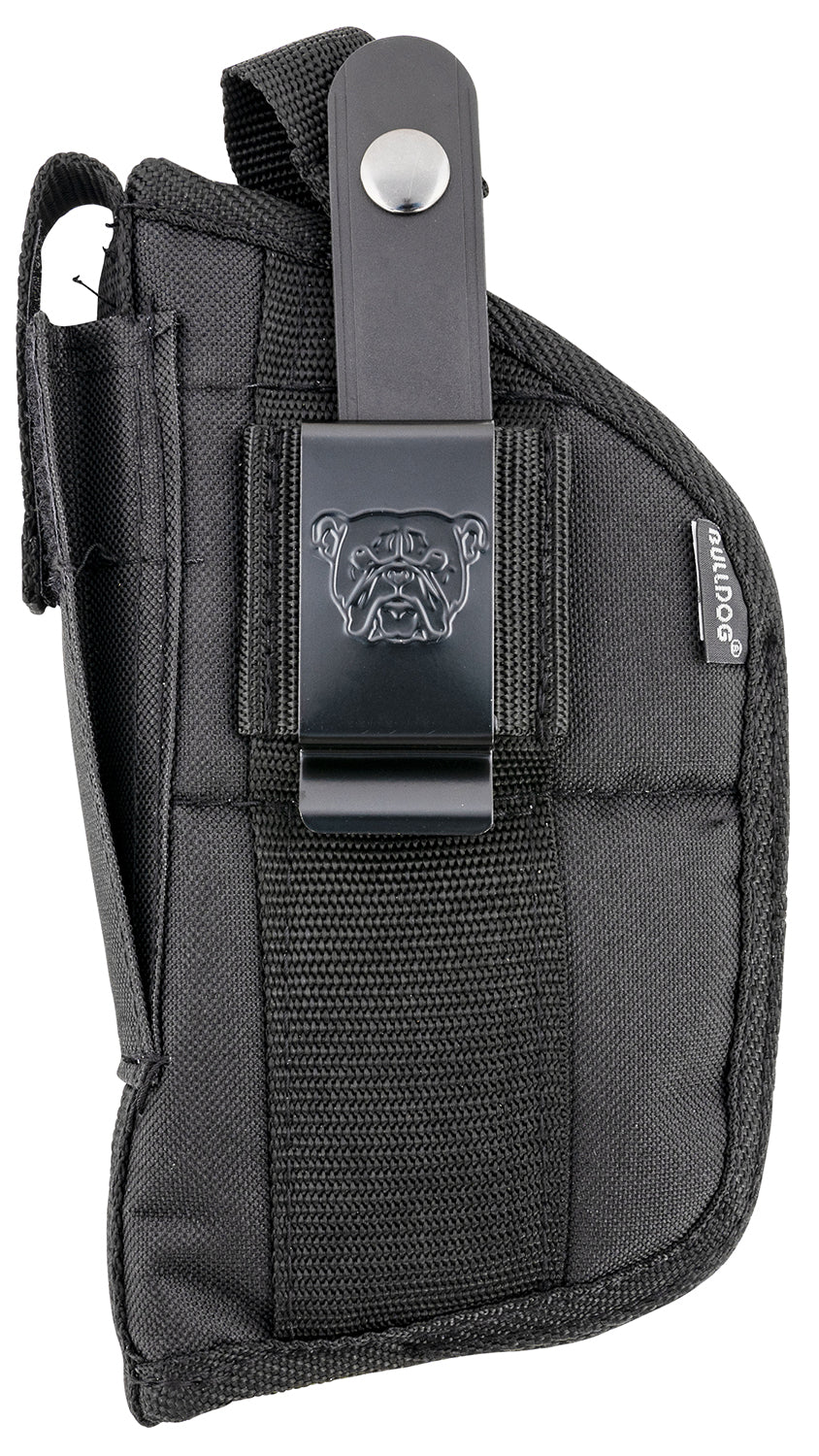 Bulldog FSN19 Extreme OWB Black Nylon Belt/Clip Holster Auto w/Laser or Light Fits 2-5" Bbl Ambidextrous