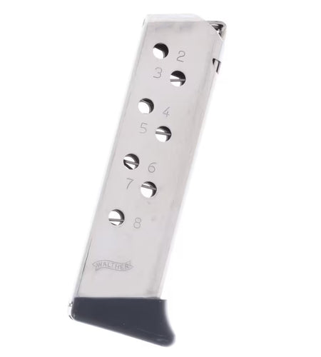 PPK/S 8-Round Nickel .32 ACP Pistol Mag with Finger Rest