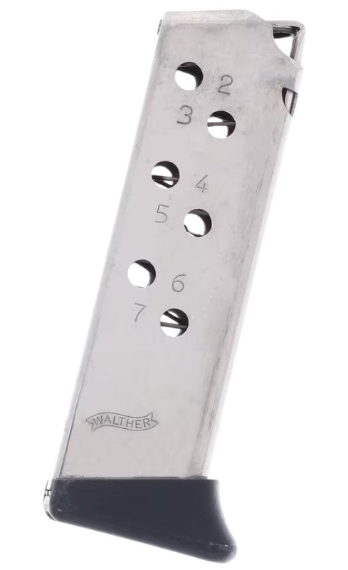 PPK 7-Round Nickel .32 ACP Pistol Mag with Finger Rest