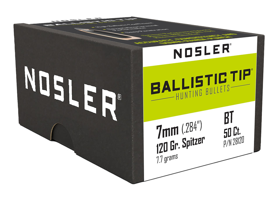 Nosler Ballistic Tip Hunting 7mm 120gr Spitzer Boat Tail 50/Box