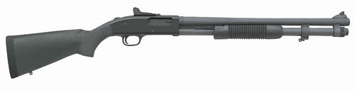 Mossberg 51663 590A1 12 Gauge Pump 3" 8+1 20" Black Parkerized Heavy-Walled Barrel, Black Parkerized Drilled & Tapped Receiver, Black Fixed Synthetic Stock